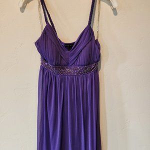 Purple party cocktail dress